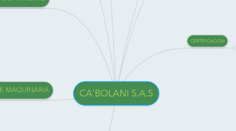Mind Map: CA'BOLANI S.A.S