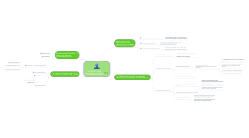 Mind Map: ESTRUCTURA ORGANIZACIONAL