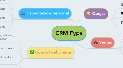 Mind Map: CRM Fypa