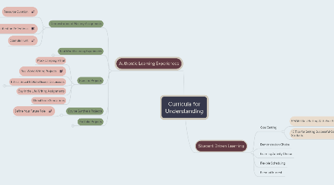 Mind Map: Curricula for Understanding