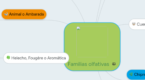 Mind Map: Familias olfativas