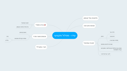 Mind Map: תוכנית הצעדים להצלחה כמכוון
