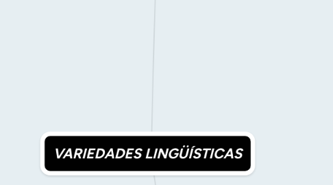 Mind Map: VARIEDADES LINGÜÍSTICAS