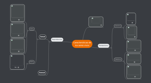 Mind Map: Características de los seres vivos