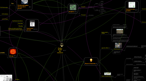 Mind Map: Gestion durable des ressources