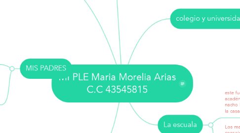 Mind Map: MI PLE Maria Morelia Arias C.C 43545815
