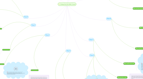 Mind Map: College And Life Skills Course