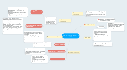 Mind Map: Cap 10. Sistemas de Control Administrativo