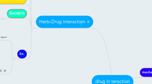 Mind Map: drug in teraction