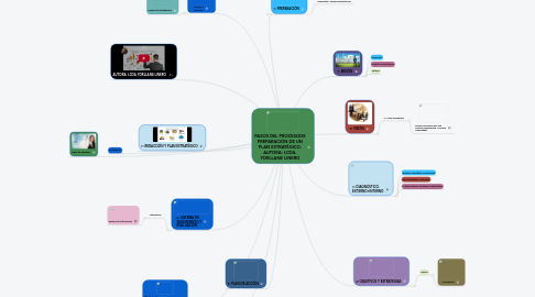 Mind Map: PASOS DEL PROCESODE PREPARACIÓN DE UN PLAN ESTRATÉGICO. AUTORA: LCDA. YORLLANE LINERO