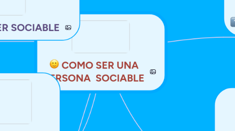 Mind Map: COMO SER UNA PERSONA  SOCIABLE