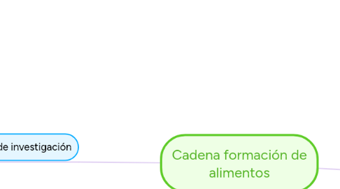 Mind Map: Cadena formación de alimentos