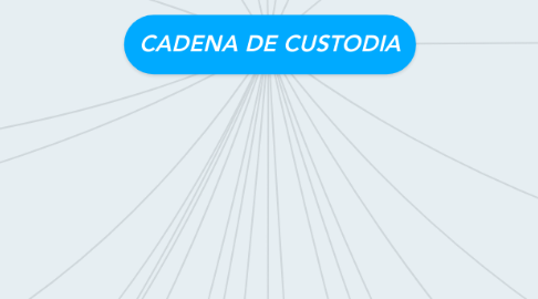Mind Map: CADENA DE CUSTODIA