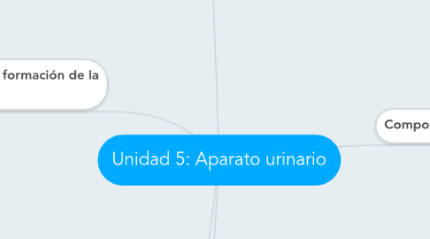 Mind Map: Unidad 5: Aparato urinario