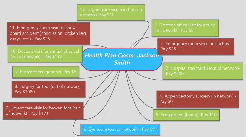 Mind Map: Health Plan Costs- Jackson Smith