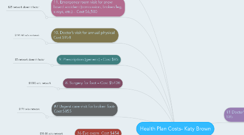 Mind Map: Health Plan Costs- Katy Brown