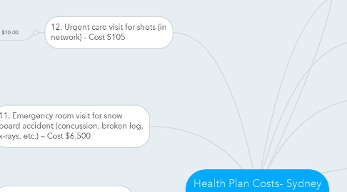 Mind Map: Health Plan Costs- Sydney Stagner