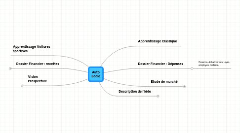 Mind Map: Auto Ecole