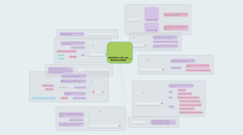 Mind Map: BIOFÍSICA DE LAS RADIACIONES