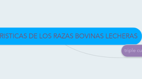 Mind Map: CARACTERISTICAS DE LOS RAZAS BOVINAS LECHERAS