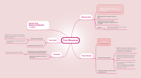 Ciclo Menstrual | MindMeister Mapa Mental