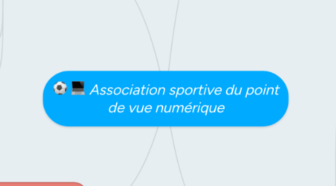 Mind Map: Association sportive du point de vue numérique