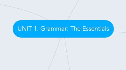 Mind Map: UNIT 1. Grammar: The Essentials