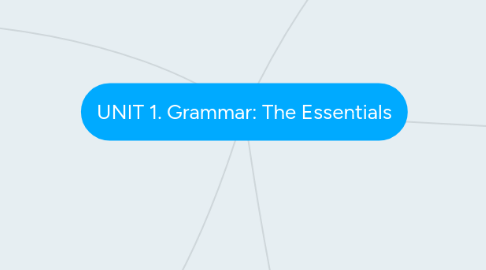 Mind Map: UNIT 1. Grammar: The Essentials