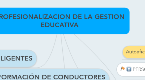 Mind Map: PROFESIONALIZACION DE LA GESTION EDUCATIVA
