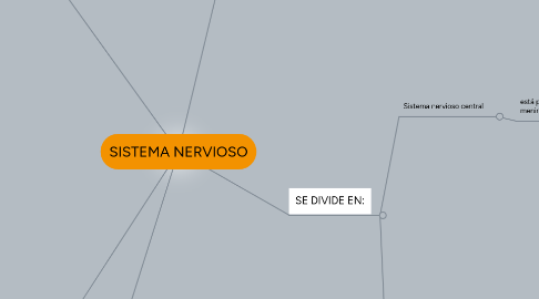 Mind Map: SISTEMA NERVIOSO