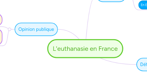 Mind Map: L'euthanasie en France