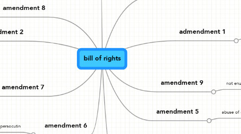 Mind Map: bill of rights