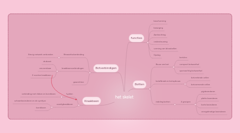 Mind Map: het skelet