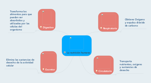 Mind Map: La nutrición humana