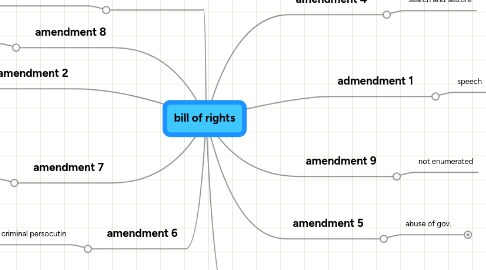 Mind Map: bill of rights