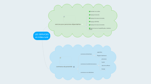 Mind Map: LES SERVICES en milieu rural