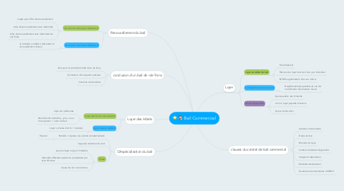 Mind Map: Bail Commercial