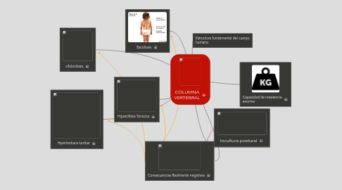 Mind Map: COLUMNA VERTEBRAL