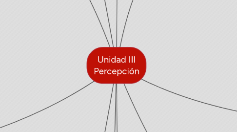 Mind Map: Unidad III Percepción