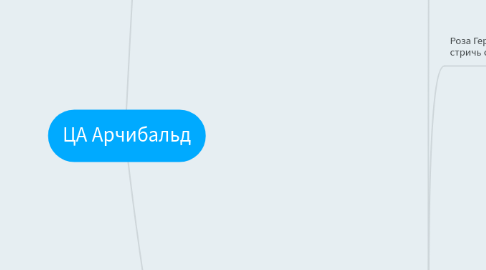 Mind Map: ЦА Арчибальд