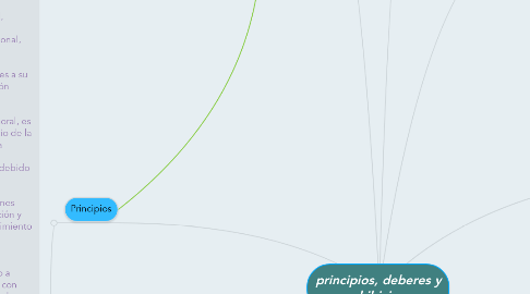 Mind Map: principios, deberes y prohibiciones