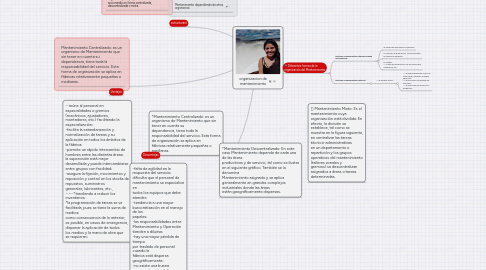 Mind Map: organizacion de mantenimiento