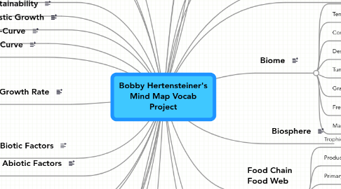 Mind Map: Bobby Hertensteiner's Mind Map Vocab Project