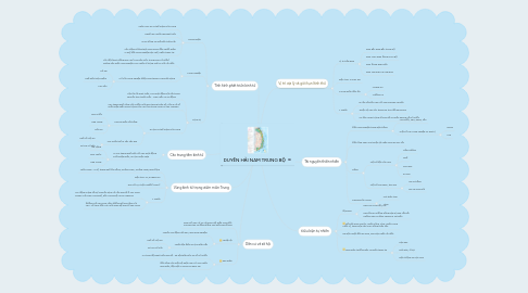 Mind Map: DUYÊN HẢI NAM TRUNG BỘ