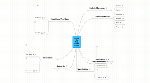 Mind Map: Cara's Mind Map Vocab Project