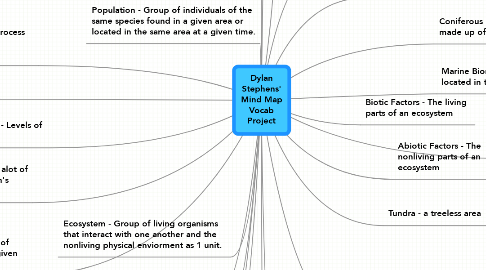 Mind Map: Dylan Stephens' Mind Map Vocab Project