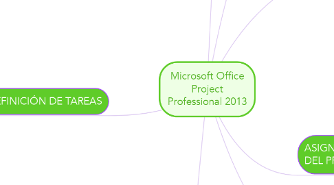 Mind Map: Microsoft Office Project Professional 2013