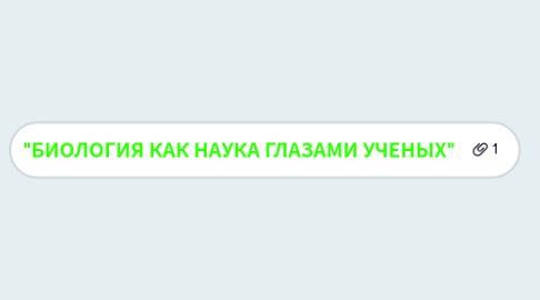 Mind Map: "БИОЛОГИЯ КАК НАУКА ГЛАЗАМИ УЧЕНЫХ"