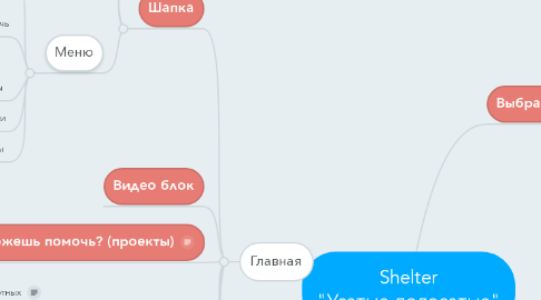 Mind Map: Shelter "Усатые-полосатые"