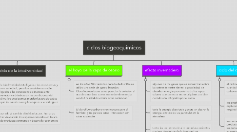 Mind Map: ciclos biogeoquimicos